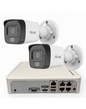 IP PoE 2MP КОМПЛЕКТ ЗА ВИДЕОНАБЛЮДЕНИЕ С 2PoE Камери по избор Smart Hybrid Light И PoE NVR