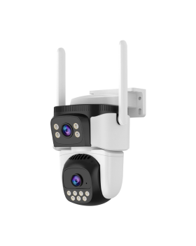 WiFi Безжична Управляема IP Камера 3Mp, Два Обектива, Dual Light-30м