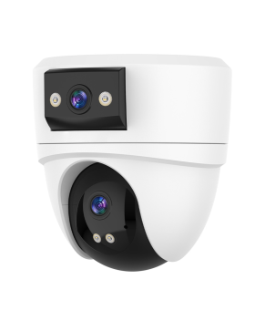 WiFi Безжична Управляема IP Камера 3Mp, Два Обектива, Вътрешна и Dual Light 10м.
